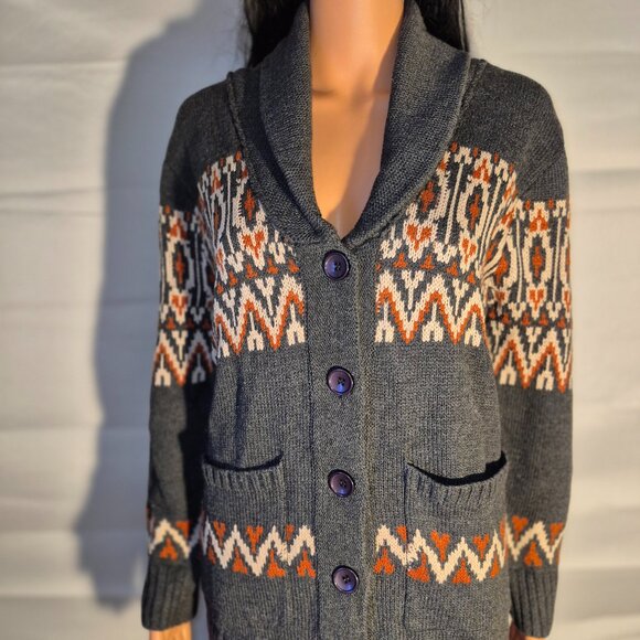 DOCKERS stylish Long sweater, button front, large pockets, Large NWT - Picture 8 of 16